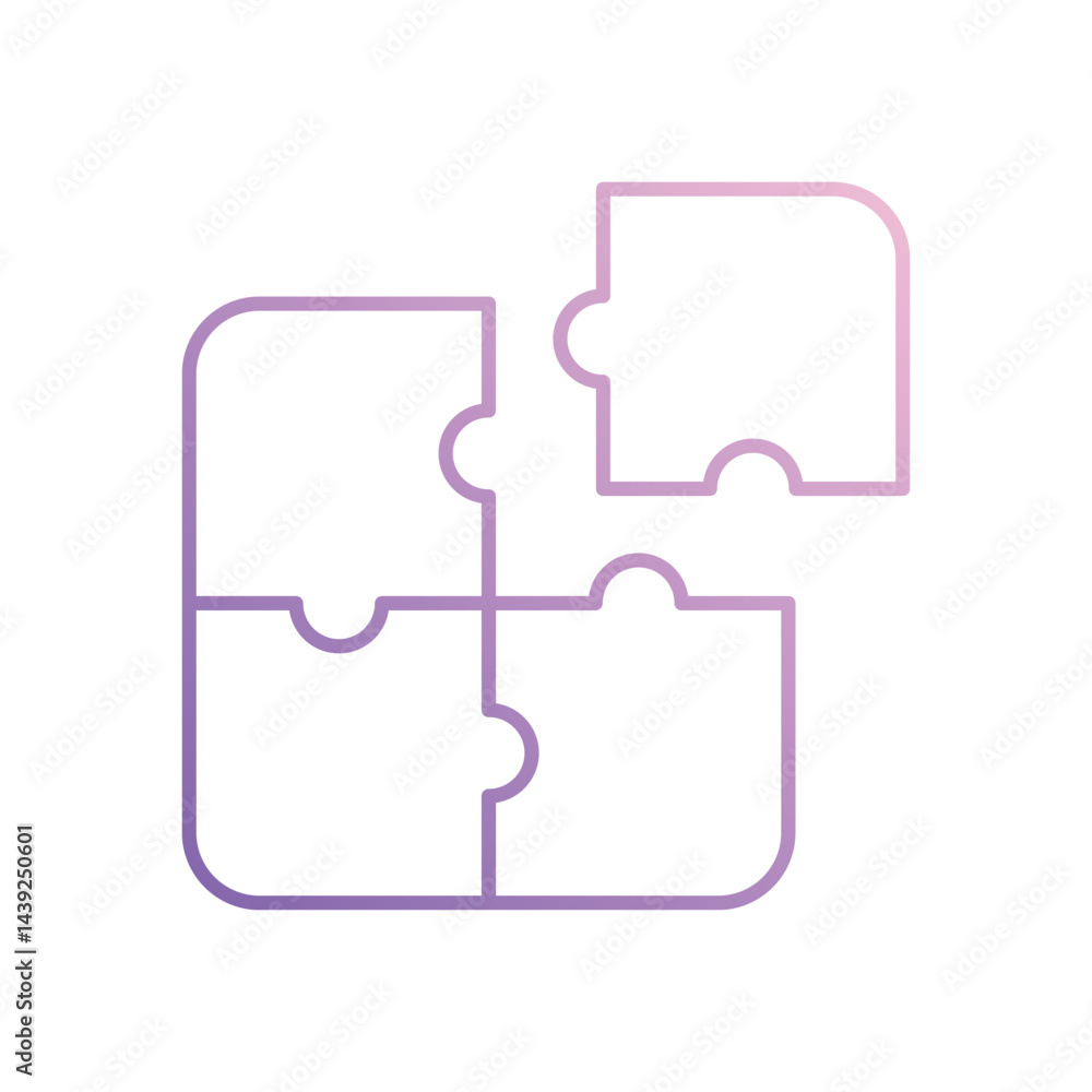 Jigsaw icon vector stock illustration Jigsaw icon vector stock illustration