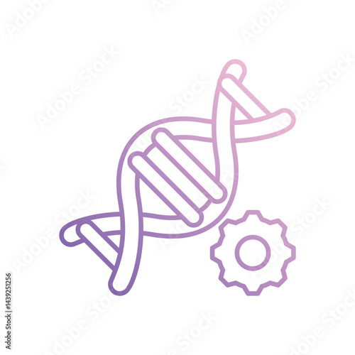 Genetic Engineering icon vector stock illustration
