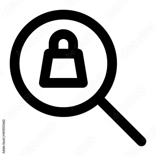 search item line icon.