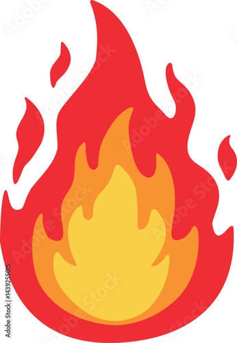 火事や炎のアイコン記号ベクターイラスト