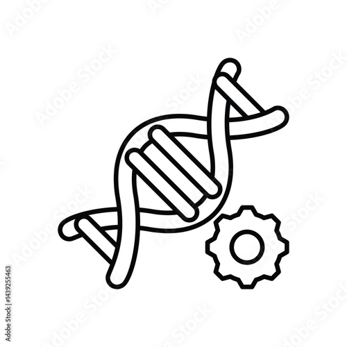 Genetic Engineering icon vector stock illustration