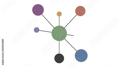 Infographic of Network Connection Topology 