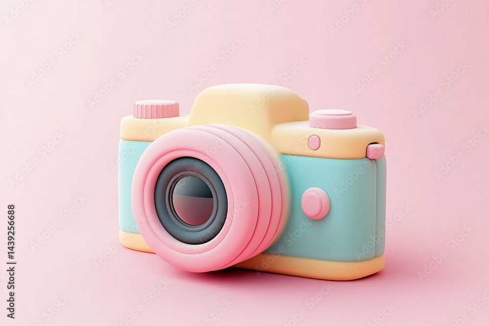Fototapeta premium Pastel Camera Icon (1)