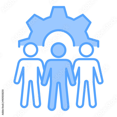 Human Resources Blue Icon