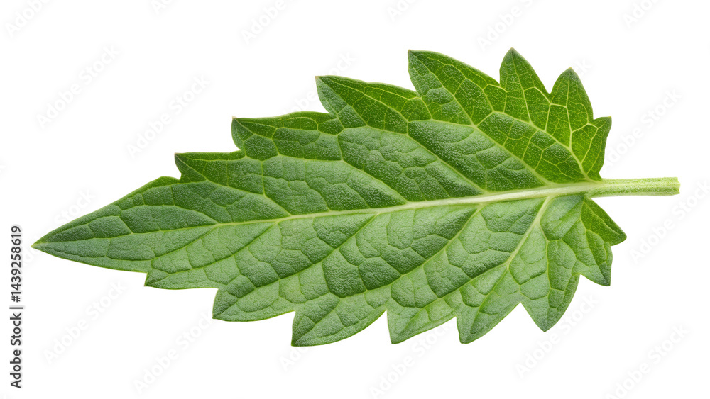 Obraz premium Tomato leaf isolated on transparent background