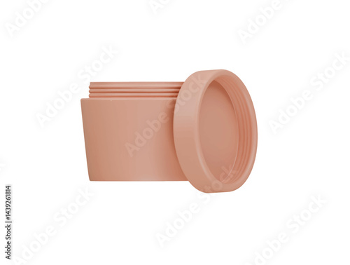 beauty cream icon 3d illustration render