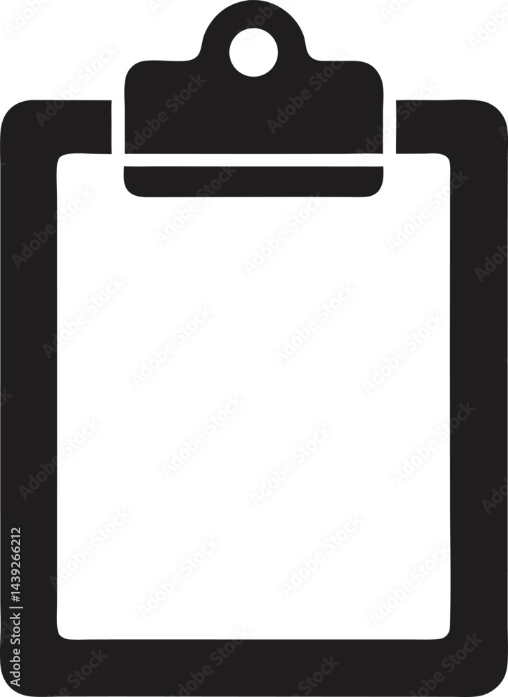 clipboard with blank paper clipboard with blank paper