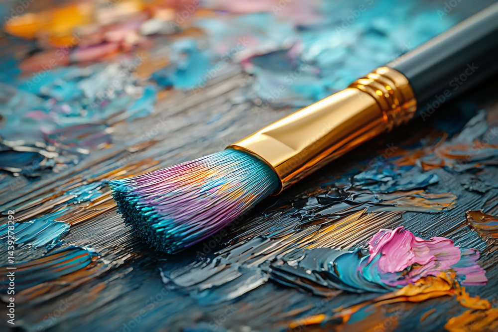 Fototapeta premium artist's brush pen