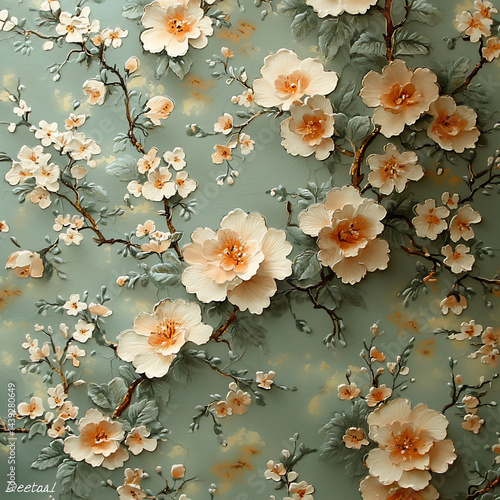 delicate floral vintage
