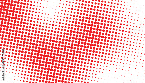 Digital red dotted mesh with gradient effect. dotted background. monochrome halftone pattern. grunge background with circles, dots, point