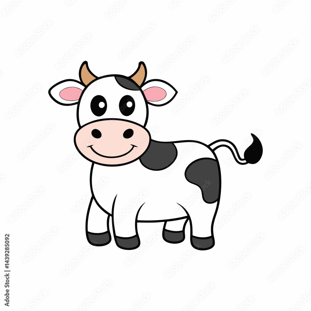 Fototapeta premium funny cow cartoon