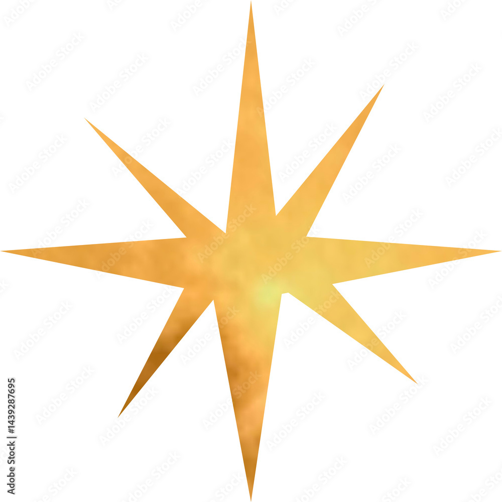 Obraz premium The moon light star shape blink 