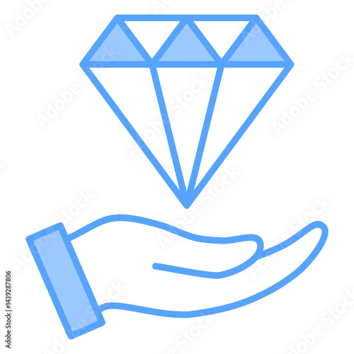 Value Proposition Blue Icon