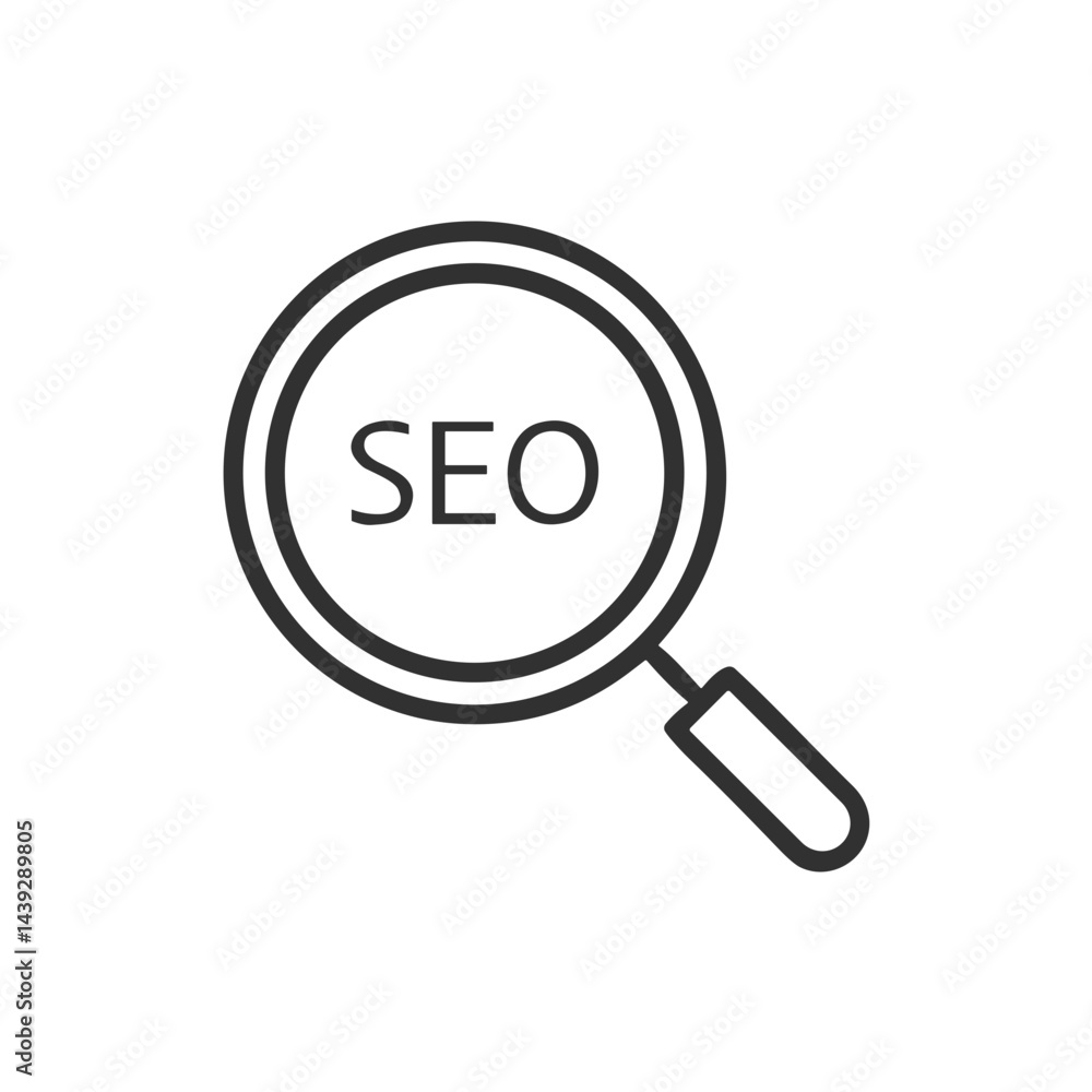 SEO Magnifying Glass Icon for Search Engine Optimization - Valuable for Digital Marketing Agencies, Website Development and Online Visibility Improvement Materials SEO Magnifying Glass Icon for Search Engine Optimization - Valuable for Digital Marketing Agencies, Website Development and Online Visibility Improvement Materials
