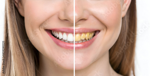 Teeth Whitening Before and After Comparison Smile Transformation