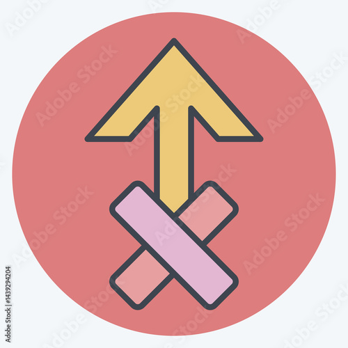 Icon Zeus. related to Astrology symbol. color mate style. design editable