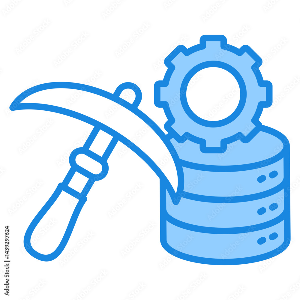 Database Miner Icon For Design Elements Database Miner Icon For Design Elements