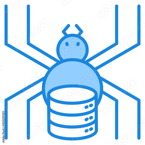 Data Crawler Icon For Design Elements