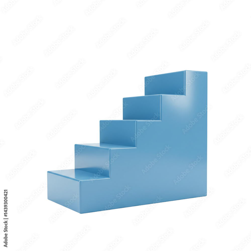 Fototapeta premium Modern Staircase Structure Steps Ascent Progress Direction