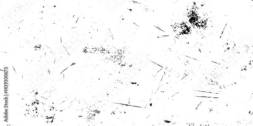 scratched and grunge old dusty urban distressed overlay texture, Black and white abstract grunge texture featuring heavy paint splatters, distressed brush strokes scratches.	