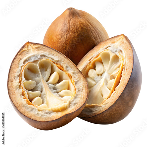 Baobab fruit isolated on transparent background 