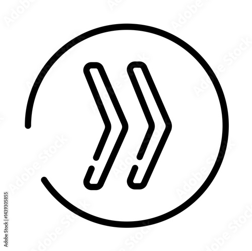 fast backward arrow vector icon