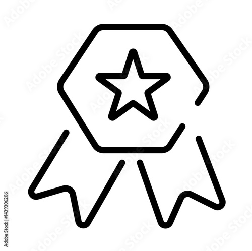 felicitation batch vector icon