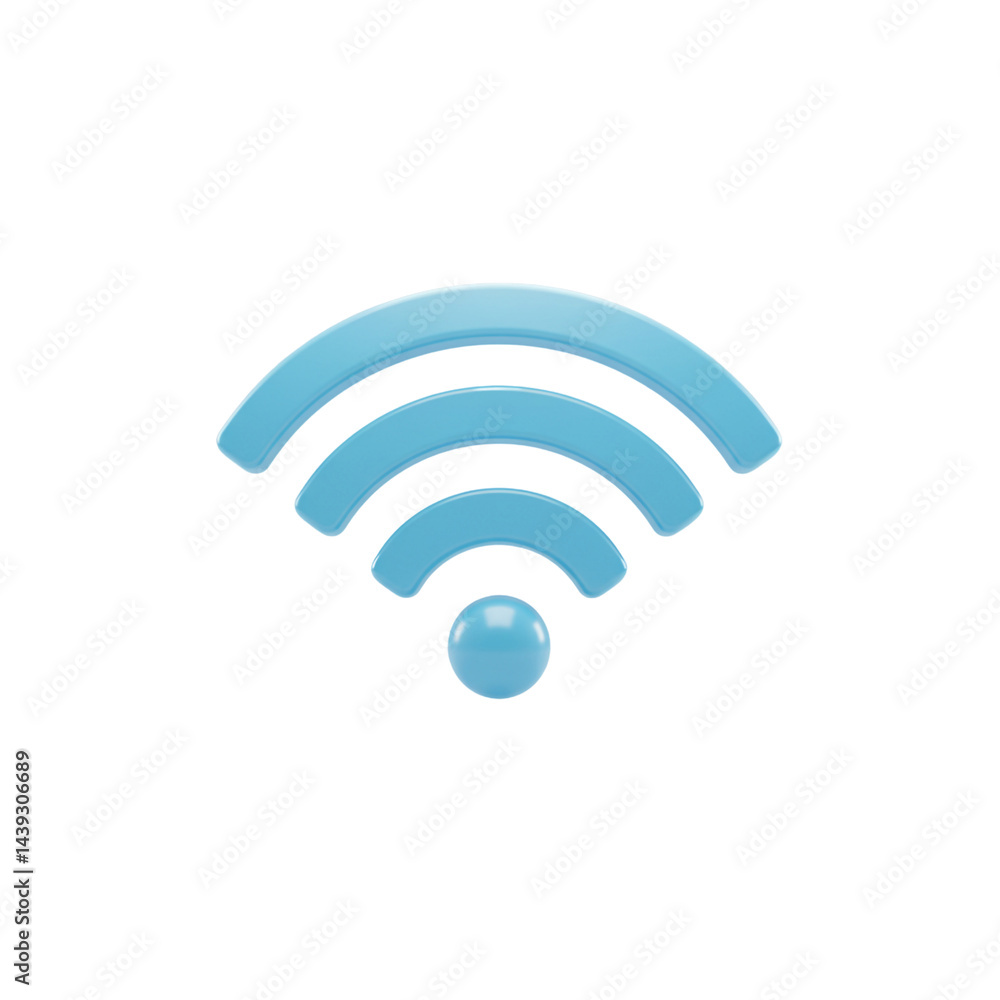 Simple Wi-Fi Symbol Wireless Connection Network Signal Simple Wi-Fi Symbol Wireless Connection Network Signal