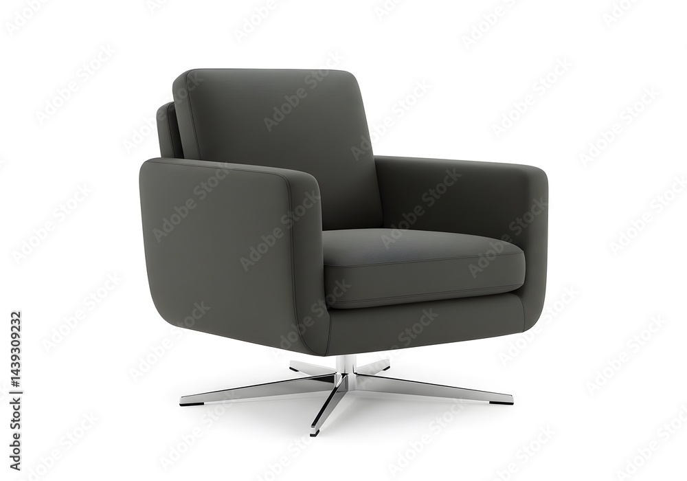 Obraz premium Gray fabric office chair