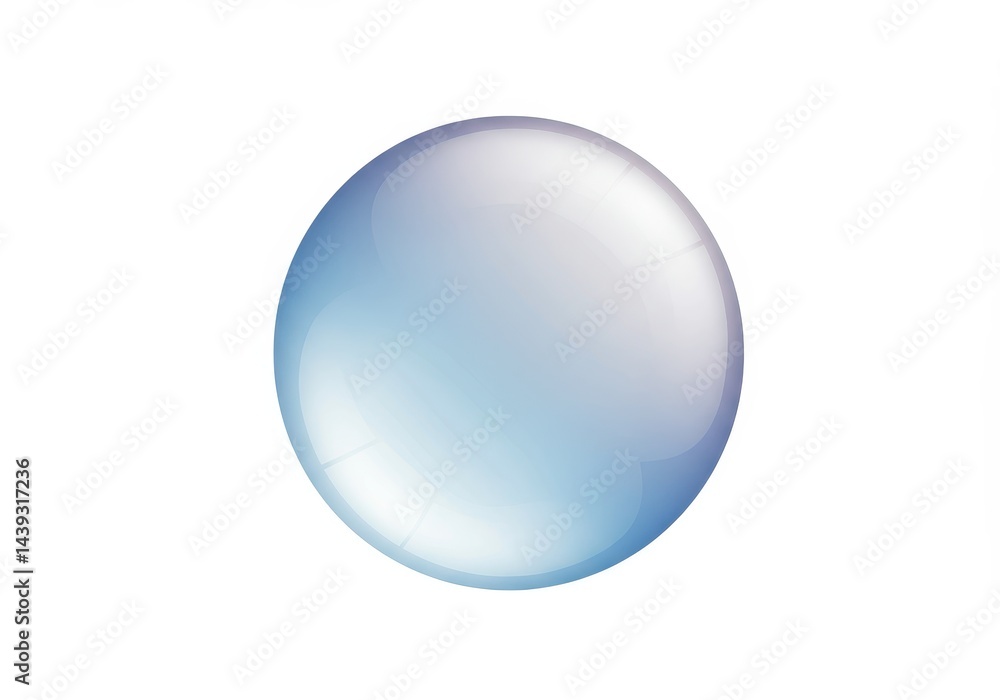 Abstract sphere with blue and purple gradient on a white background Abstract sphere with blue and purple gradient on a white background