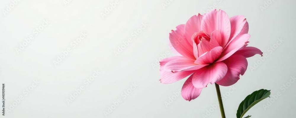 Obraz premium Stunning bloom of a single flower against white, blossoms, flower, blooming