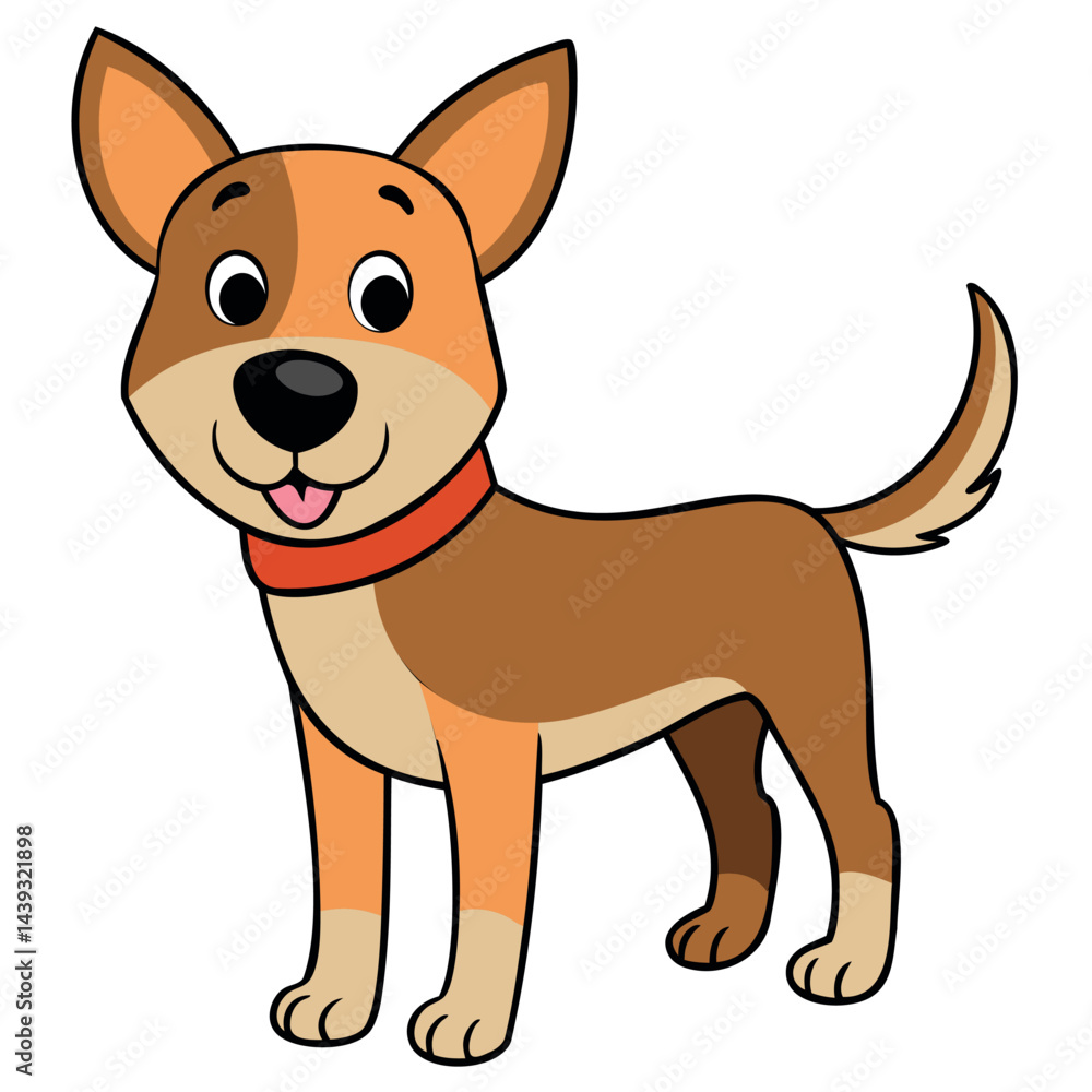Vector Artwork of a Dog in Various Shades of Brown for Versatile Design Applications Vector Artwork of a Dog in Various Shades of Brown for Versatile Design Applications