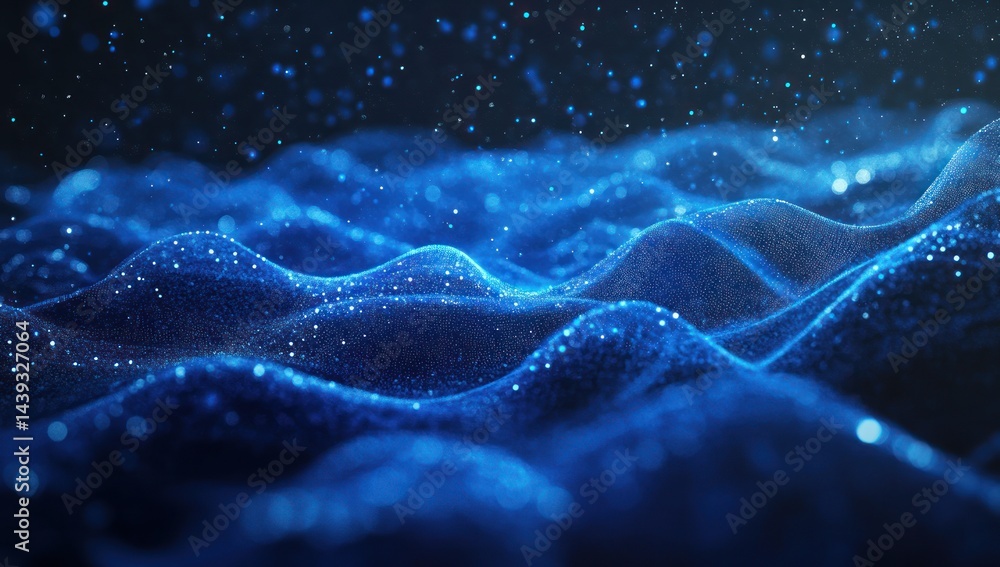 Abstract blue digital wave form Abstract blue digital wave form