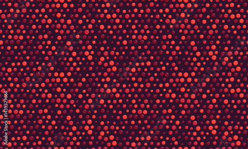 Abstract red and burgundy dot pattern.  Seamless texture ideal for website backgrounds, textile prints, or modern graphic design.  Evokes feelings of energy, movement, and subtle sophistication.