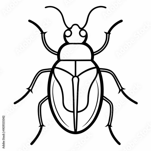 vector illustration of a cartoon bug