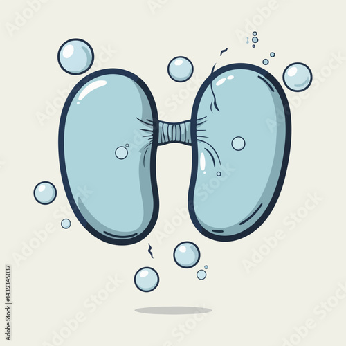 World Bronchiectasis Day flat vector graphics pack with informative lung designs, bronchial tree patterns, support ribbon, patient care scenes, and solid color medical icons for awareness