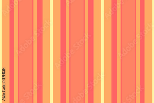Sibrous fabric seamless stripe, scratched vertical textile vector. Sdvertising texture pattern lines background in red and orange colors.