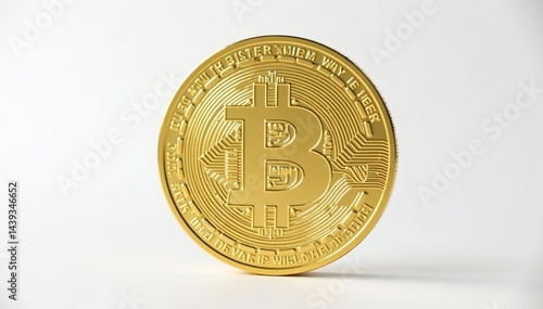 Close-up of a flipped coin against a pure white backdrop , background, game