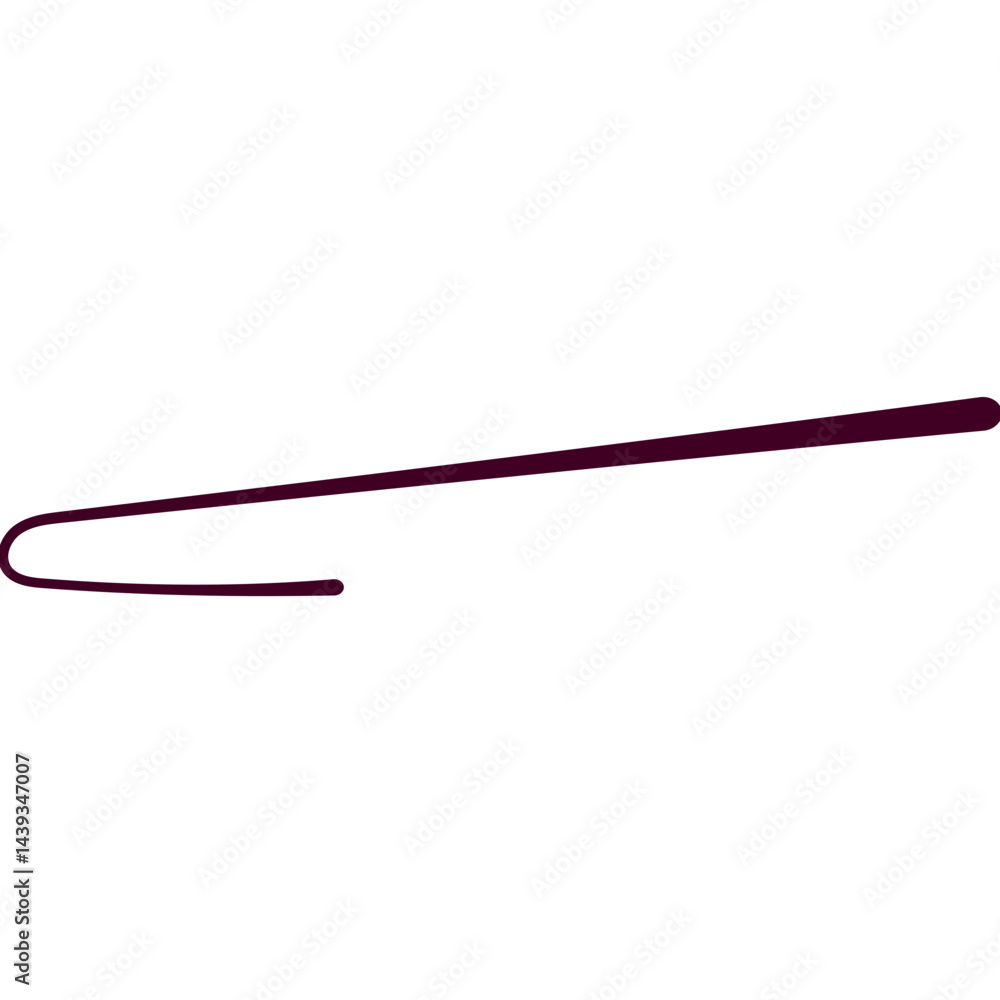 Hand Drawn Swash Line Hand Drawn Swash Line