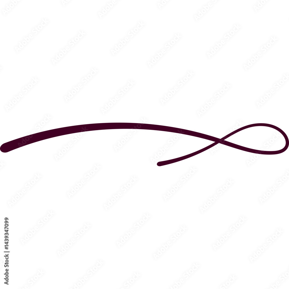 Hand Drawn Swash Line Hand Drawn Swash Line