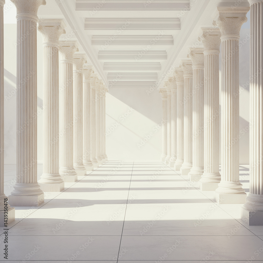 Large Roman villa with massive colonnades Large Roman villa with massive colonnades