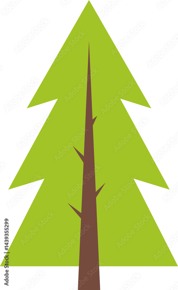 Flat trees set. Christmas trees, pines, spruces, conifers and deciduous trees. Flat forest tree nature plant Flat trees set. Christmas trees, pines, spruces, conifers and deciduous trees. Flat forest tree nature plant