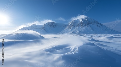 Wallpaper Mural Snowy mountainscape under a bright winter sun. Torontodigital.ca