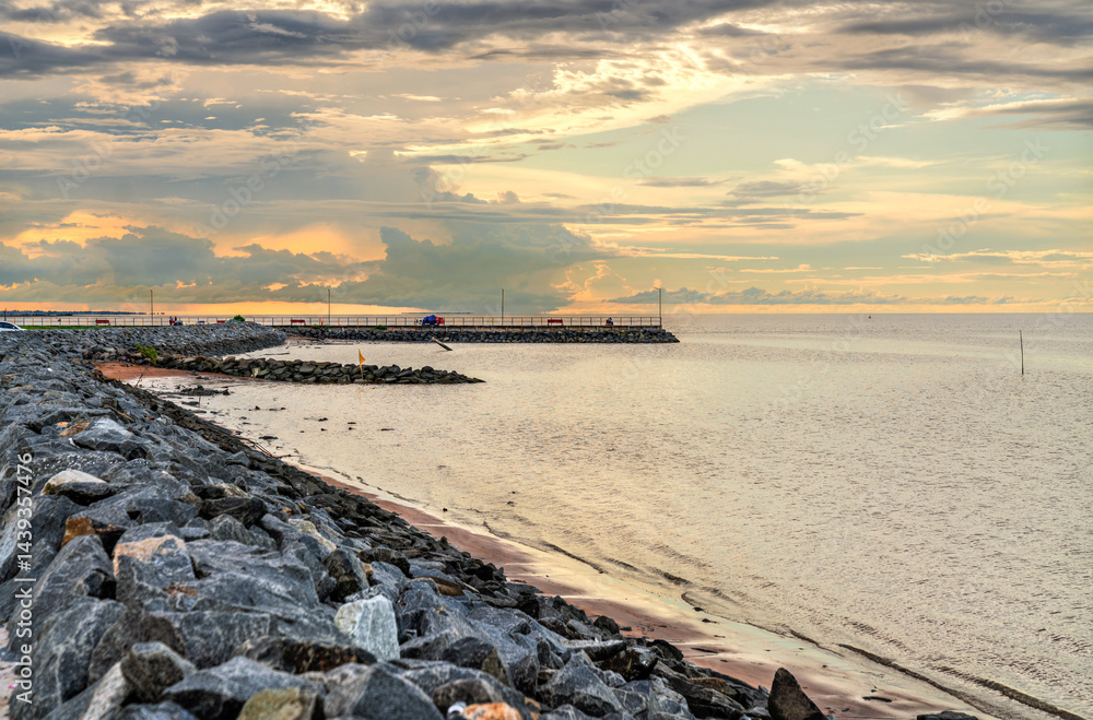 Picturesque Kingston Seawall Beach, a Coastal Retreat in Georgetown, Guyana