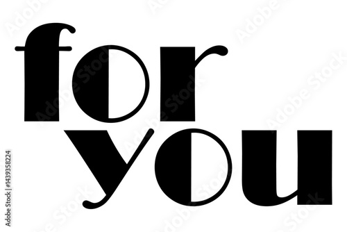 For You（あなたへ）の、シンプルでよく目立つロゴマーク
