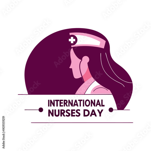 international nurses day vector illustration celebrated worldwide to respect nursing sector