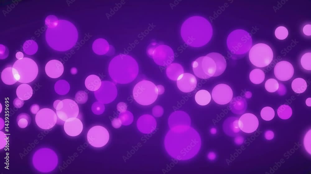 Glowing Circles Floating on Dark Purple Background Abstract Design Glowing Circles Floating on Dark Purple Background Abstract Design