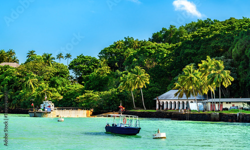 Obraz na płótnie Port of Ile Royale, one the Salvation Islands in French Guiana w salonie