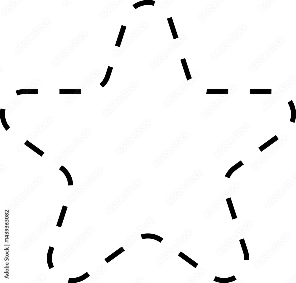 Dash line shapes. Dashed outline design of border for basic geometric shapes. Icon of cut frame. Dash line shapes. Dashed outline design of border for basic geometric shapes. Icon of cut frame.