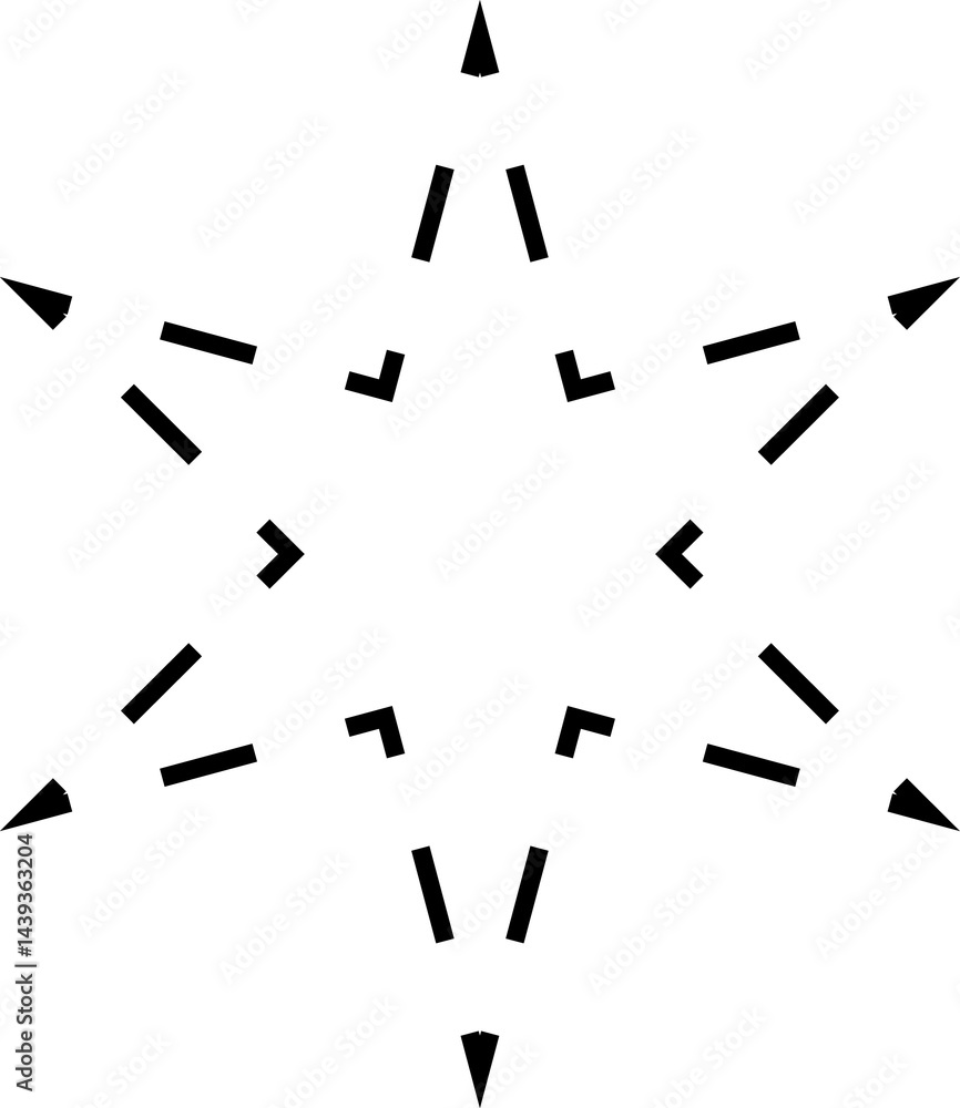 Dash line shapes. Dashed outline design of border for basic geometric shapes. Icon of cut frame. Dash line shapes. Dashed outline design of border for basic geometric shapes. Icon of cut frame.